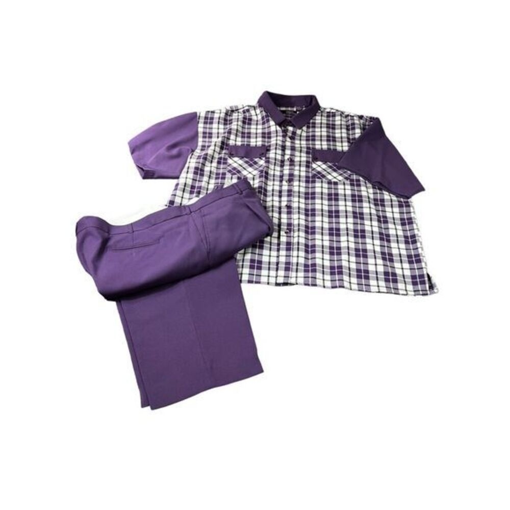 Christi‎ Collection Men's Purple Leisure Suit Size 5XL/54W